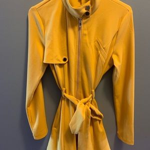 Yellow Gold  Belted Dress